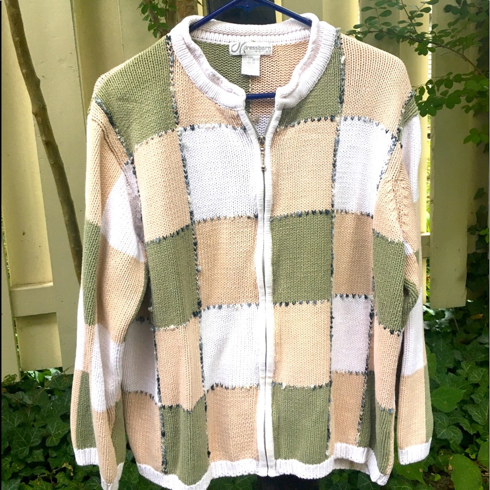 Great patchwork XL sweater by Dressbarn.
